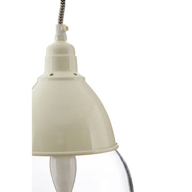 Orsina Oslo White Glass and Iron Pendant Light | Modern Kitchen Lamp