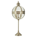 Orsina Hampstead Nickel Table Lamp | Glass Globe 3-Light Modern Decor