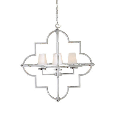 Orsina Kensington Townhouse Arabesque Pendant Light – Chrome Iron