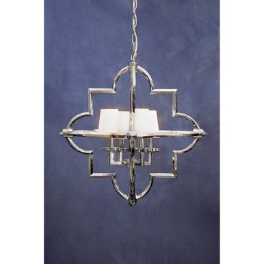 Orsina Kensington Townhouse Arabesque Pendant Light – Chrome Iron
