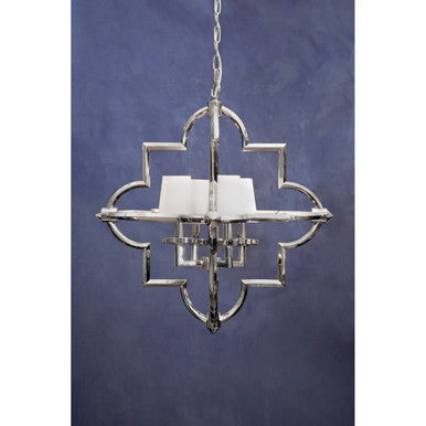 Orsina Kensington Townhouse Arabesque Pendant Light – Chrome Iron