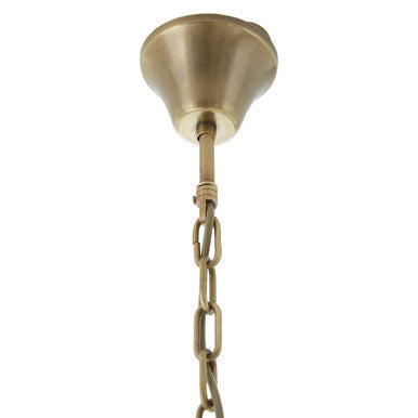 Orsina Hampstead Brass Finish Pendant Light | Iron Decorative Grille