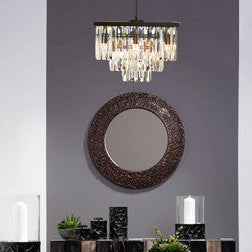 Orsina Kensington Townhouse Multi Crystal Pendant Light | Black Iron