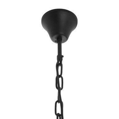 Orsina Kensington Townhouse Multi Crystal Pendant Light | Black Iron