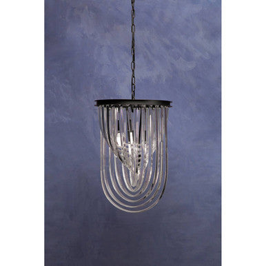 Orsina Kensington Black Crystal Pendant Light – Large Modern Chandelier