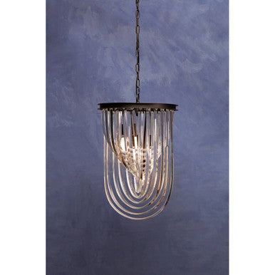 Orsina Kensington Black Crystal Pendant Light – Large Modern Chandelier