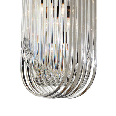 Orsina Kensington Townhouse Black Crystal Long Pendant Light – Iron