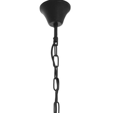 Orsina Kensington Townhouse Black Crystal Long Pendant Light – Iron