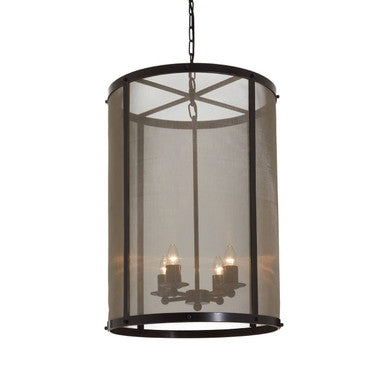 Orsina Hampstead Large Pendant Light – Black Iron & Gold Finish