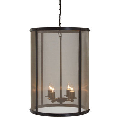 Orsina Hampstead Large Pendant Light – Black Iron & Gold Finish