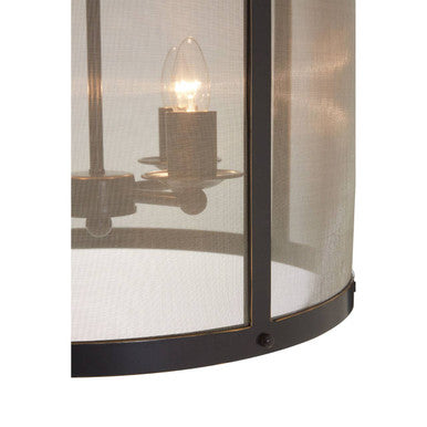 Orsina Hampstead Large Pendant Light – Black Iron & Gold Finish