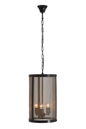 Orsina Hampstead Small Pendant Light – Antique Black & Gold Iron