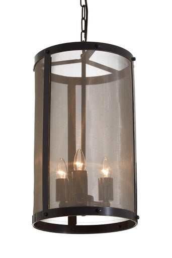Orsina Hampstead Small Pendant Light – Antique Black & Gold Iron