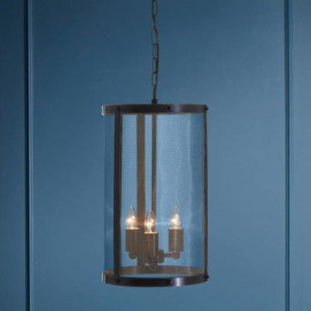 Orsina Hampstead Small Pendant Light – Antique Black & Gold Iron