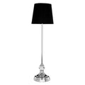Orsina Ursa Table Lamp – Modern Silver & Black Lighting with UK Plug
