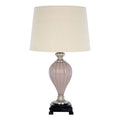 Orsina Ulalia Pink Glass Table Lamp – Modern Bedside Accent Lighting