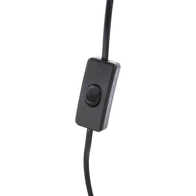 Orsina Pembroke Table Lamp – Floral Bronze Base with Grey Linen Shade