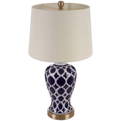 Orsina Paloma Table Lamp – White Silk Shade with Polished Silver Base