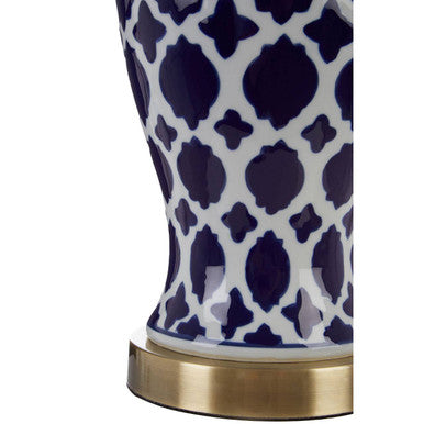 Orsina Paloma Table Lamp – White Silk Shade with Polished Silver Base