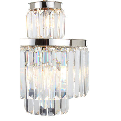 Orsina Kensington Townhouse 6-Bulb Crystal Pendant Light – Polished Steel