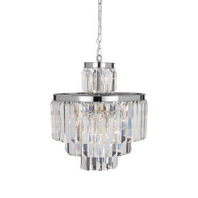 Orsina Kensington Townhouse 11-Bulb Crystal Pendant Light – Steel