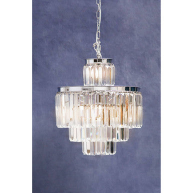 Orsina Kensington Townhouse 11-Bulb Crystal Pendant Light – Steel