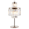 Orsina Kensington Townhouse 8-Bulb Crystal & Silver Table Lamp