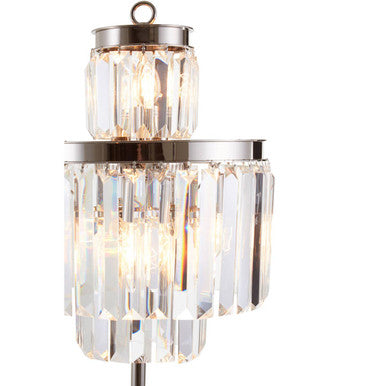 Orsina Kensington Townhouse 8-Bulb Crystal & Silver Table Lamp