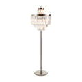 Orsina Kensington Townhouse 10-Bulb Crystal & Silver Floor Lamp