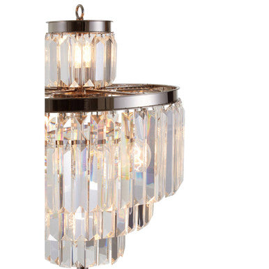 Orsina Kensington Townhouse 10-Bulb Crystal & Silver Floor Lamp