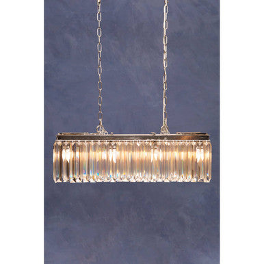 Orsina Kensington Townhouse Crystal & Chrome 8-Bulb Pendant Light