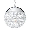 Orsina Kensington Crystal Beads Orb Pendant Light | Chrome & Iron
