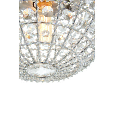 Orsina Kensington Crystal Beads Orb Pendant Light | Chrome & Iron