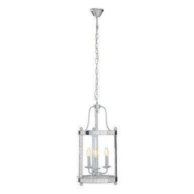Orsina Kensington Townhouse Rectangular Glass Pendant Light – 3-Light