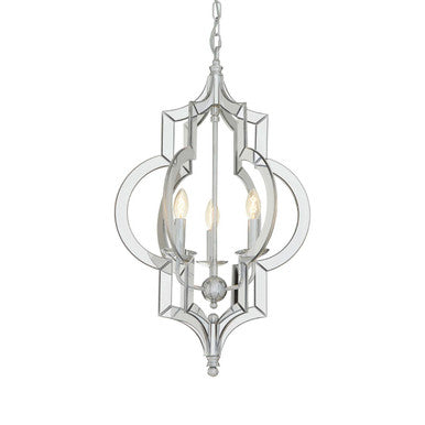 Orsina Kensington Moorish Pendant Light – Iron & Glass Quatrefoil