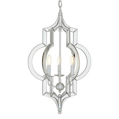 Orsina Kensington Moorish Pendant Light – Iron & Glass Quatrefoil
