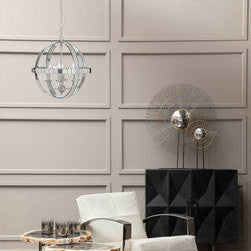 Orsina Kensington Townhouse Orb Pendant Light – Chrome 4-Light Chandelier