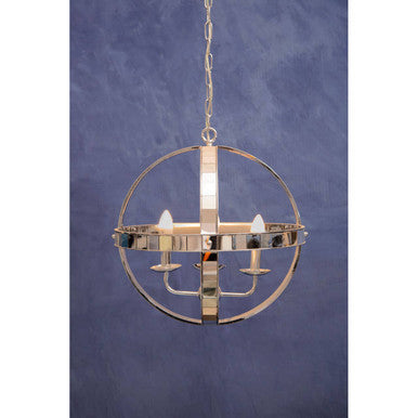 Orsina Kensington Townhouse Orb Pendant Light – Chrome 4-Light Chandelier