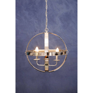 Orsina Kensington Townhouse Orb Pendant Light – Chrome 4-Light Chandelier