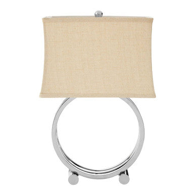 Orsina Circlet Silver Metal Concentric Ring Modern Table Lamp