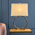 Orsina Circlet Silver Metal Concentric Ring Modern Table Lamp