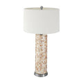 Orsina Thermae Small Table Lamp – Shell Mosaic Base Accent Light