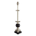 Orsina August Table Lamp Base | Antique Silver Brass Fluted Column