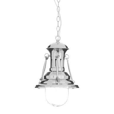Orsina Lexington Small Lighthouse Pendant Light – Coastal Silver Glass