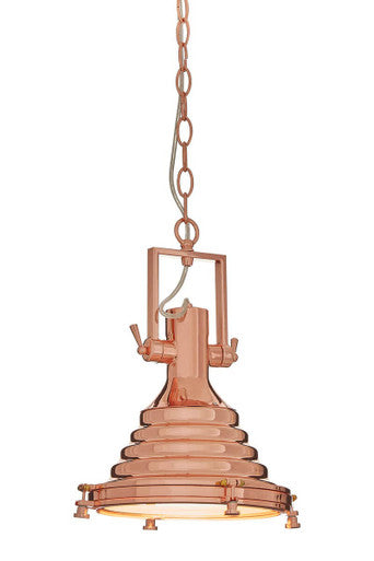 Orsina Lexington Small Copper Pendant Light – Industrial Metal Shade