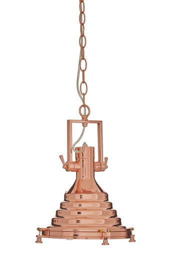 Orsina Lexington Small Copper Pendant Light – Industrial Metal Shade