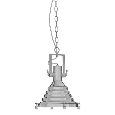 Orsina Lexington Small Chrome Pendant Light – Modern Industrial Iron