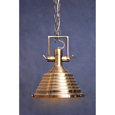Orsina Lexington Medium Chrome Pendant Light – Industrial Dome Style