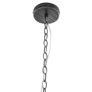Orsina Lexington Black and Silver Pendant Light – Industrial Metal Dome