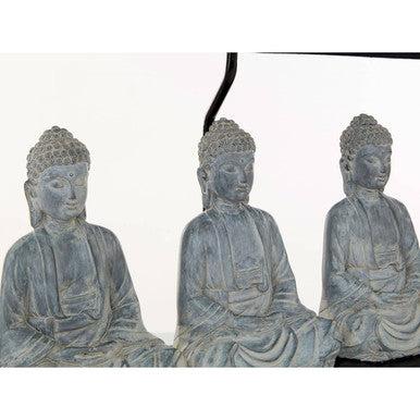 Orsina Buddha Lamp – Black and Grey Sculptural Boho Zen Accent Light